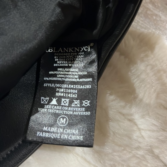 Blanknyc vest black leather size small & M brand new. Plz see photos - Picture 8 of 9
